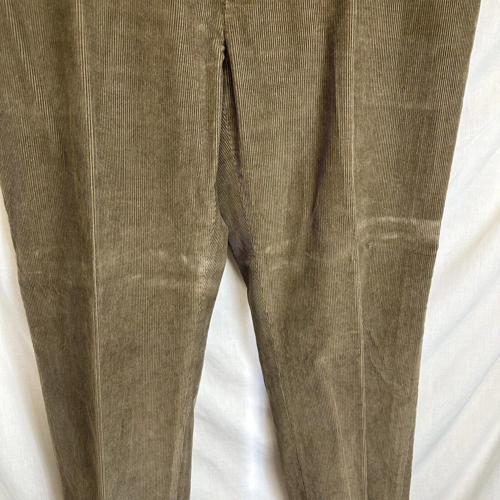 Vtg Polo Ralph Lauren Pants Men's 38x32 Corduroy Flat Front Trousers Cotton - Picture 2 of 10